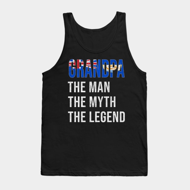 Grand Father Anguillan Grandpa The Man The Myth The Legend - Gift for Anguillan Dad With Roots From  Anguilla Tank Top by Country Flags